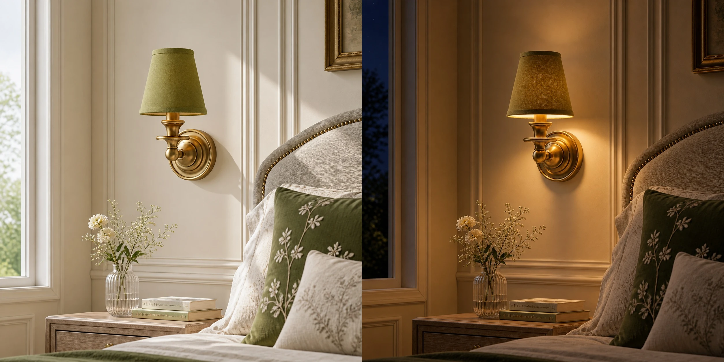 Bedroom lighting scene