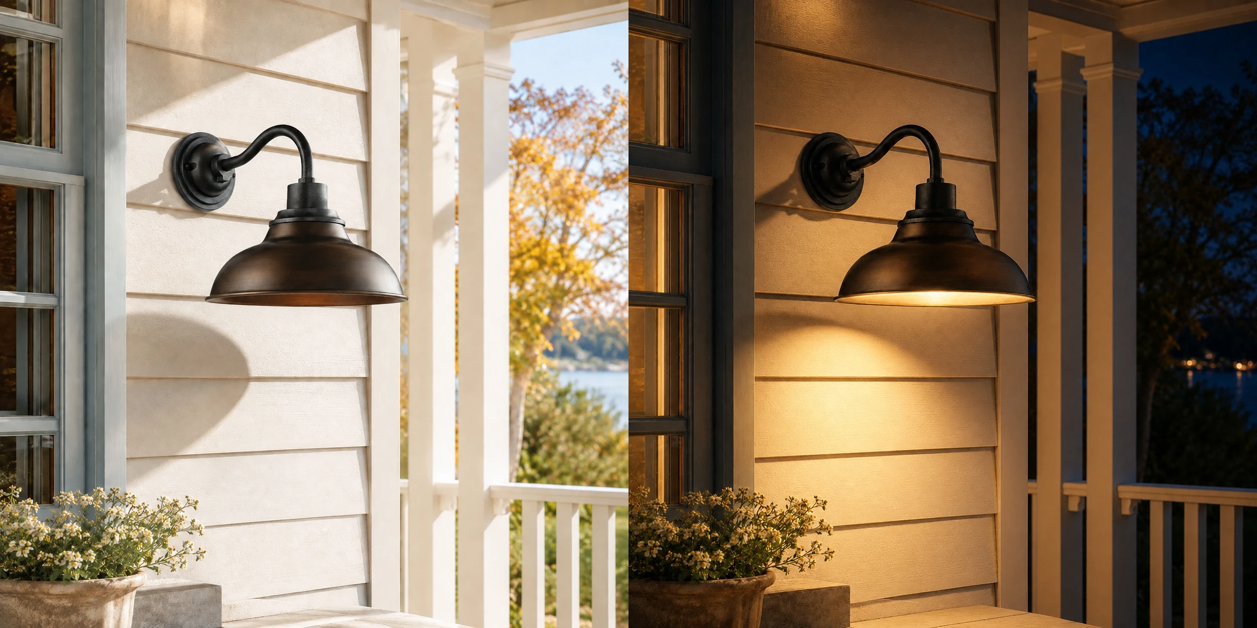 Outdoor lighting scene