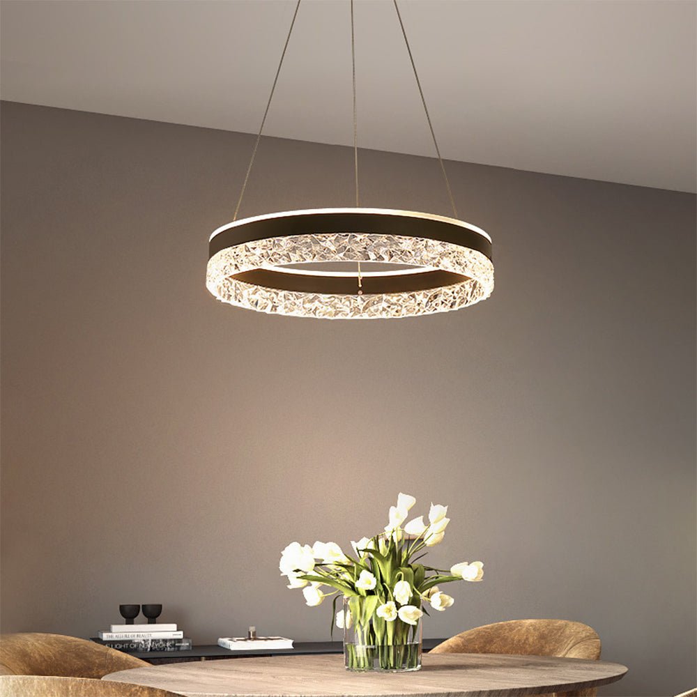 Light Luxury Circular Led Chandelier, image size:1000x1000