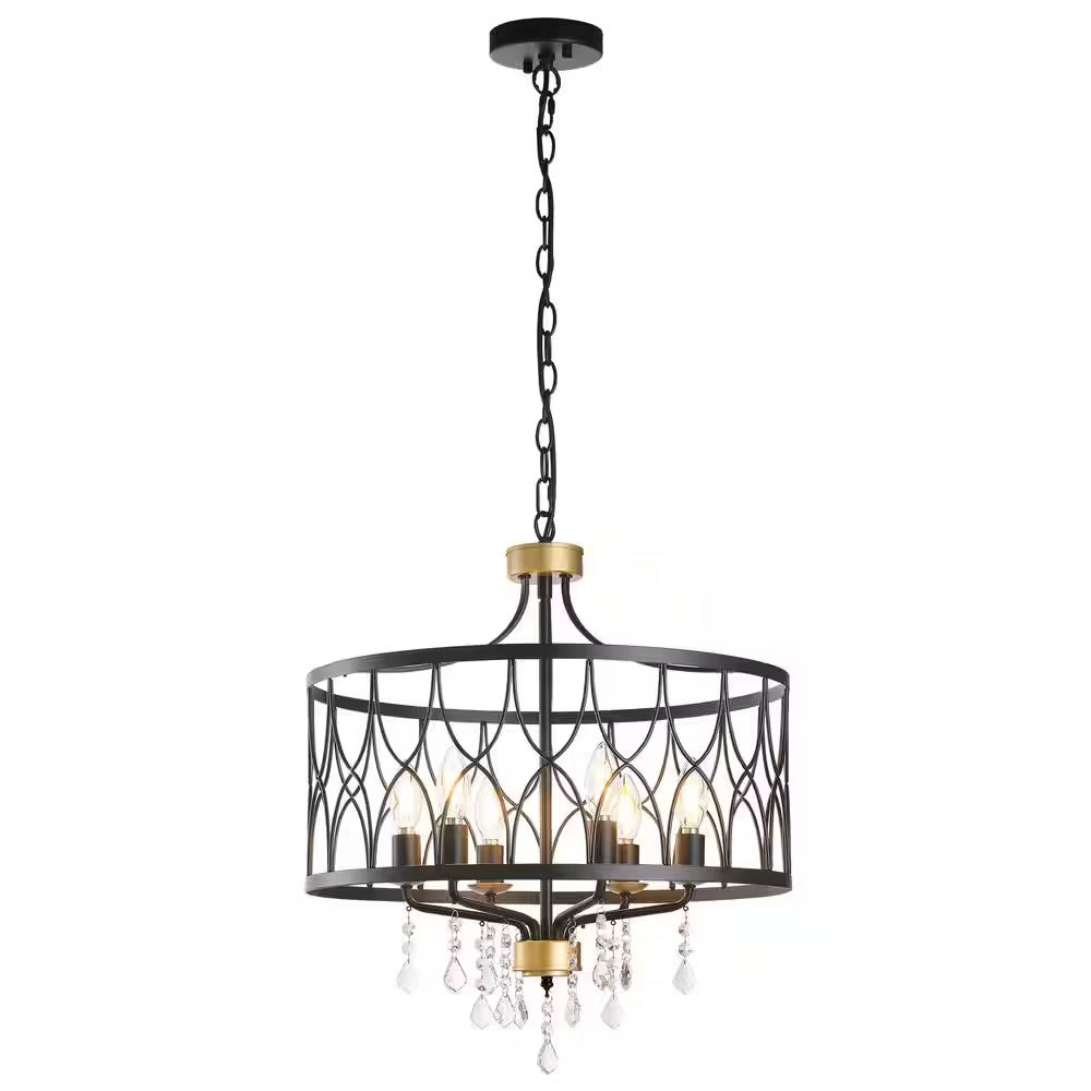 Callum Farmhouse Metal Cage 6-Light Chandelier3.jpg__PID:8973e310-0559-4f5a-a3e9-8bff521cb39f