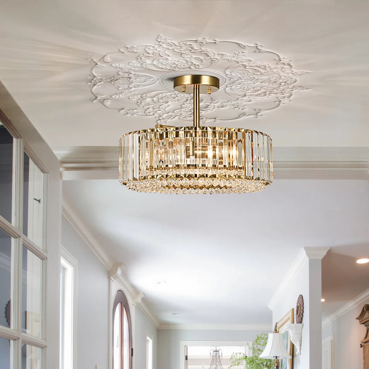 Plafonnier semi-encastré Avra ​​Luxury à 4 lumières en cristal (20).webp__PID:88ba8ce1-3f4b-47e7-9ddf-328c440bf7b3