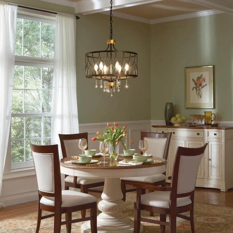 Callum Farmhouse Metal Cage 6-Light Chandelier Scene5.webp__PID:16fed672-62f1-4ab6-b31a-67bf52e13555