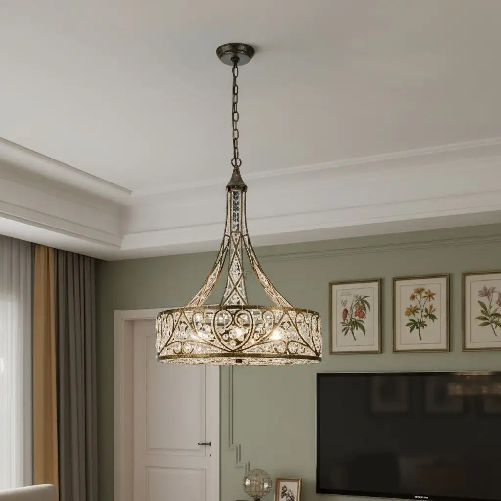 Arden Luxury 6-Light Crystal Drum Chandelier6.webp__PID:b02a3ec0-2b31-4c8b-bc03-fc64b851c694
