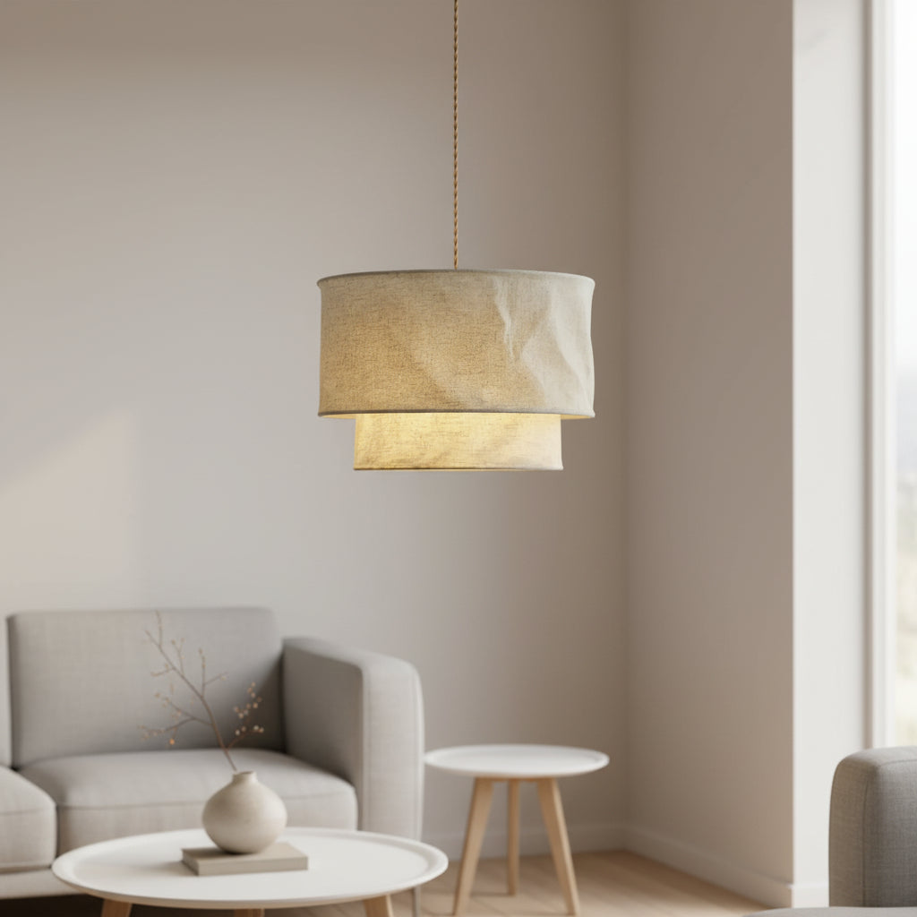 Sophia Natural Fabric Tiered Pendant Light-7.jpg__PID:8260bfd5-773c-4816-8e11-90687a2af27f