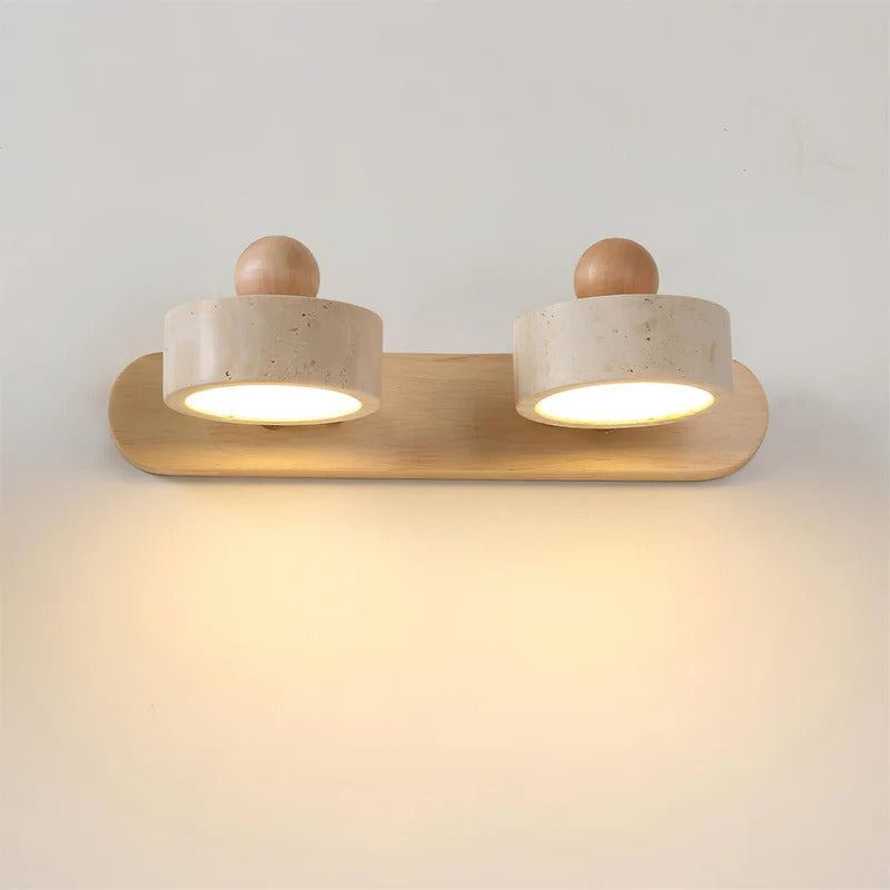 Merritt two-head wall sconce