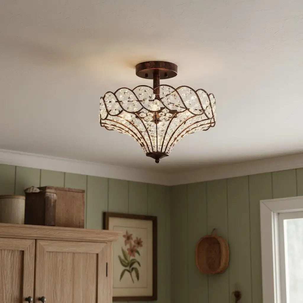 Caius Vintage Rustic 4-Light Crystal Bronze Ceiling Light4.webp__PID:e0099acb-4cf4-45f8-a061-94216a521641