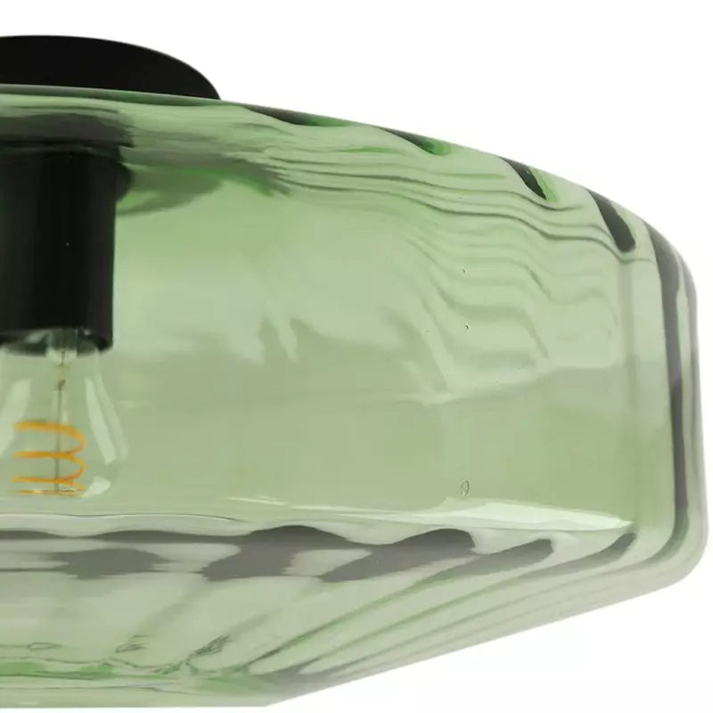 Green water-ripple glass edge detail