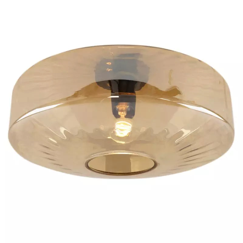 Amber Cocytus water-ripple glass ceiling light