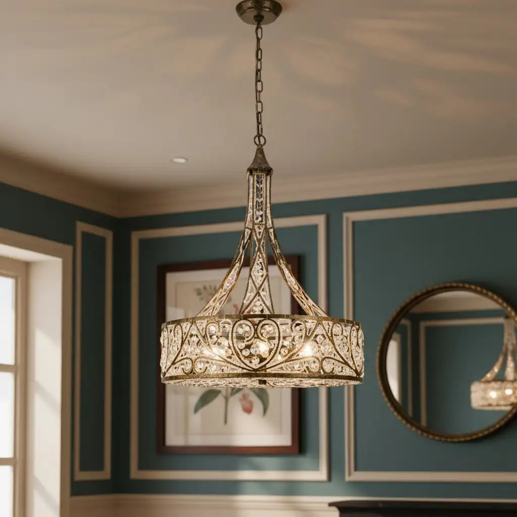 Arden Luxury 6-Light Crystal Drum Chandelier5.webp__PID:7bde40f6-dbf4-4778-b190-4c84bc055d56
