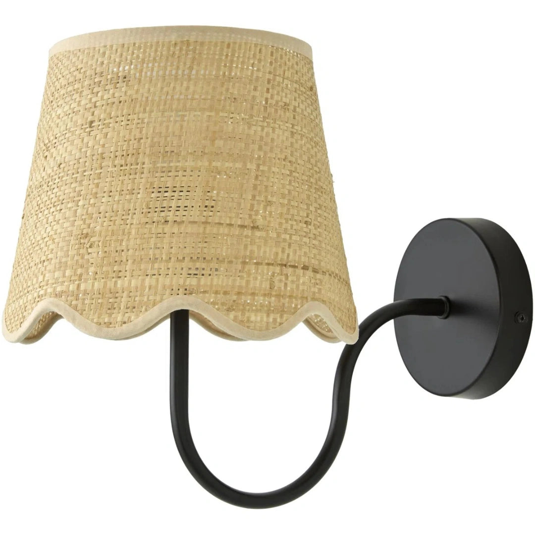 Tracie Farmhouse Rattan Drum Wall Sconce off black.webp__PID:90bc5246-04d1-47d3-b88c-10ce51ecf6d9