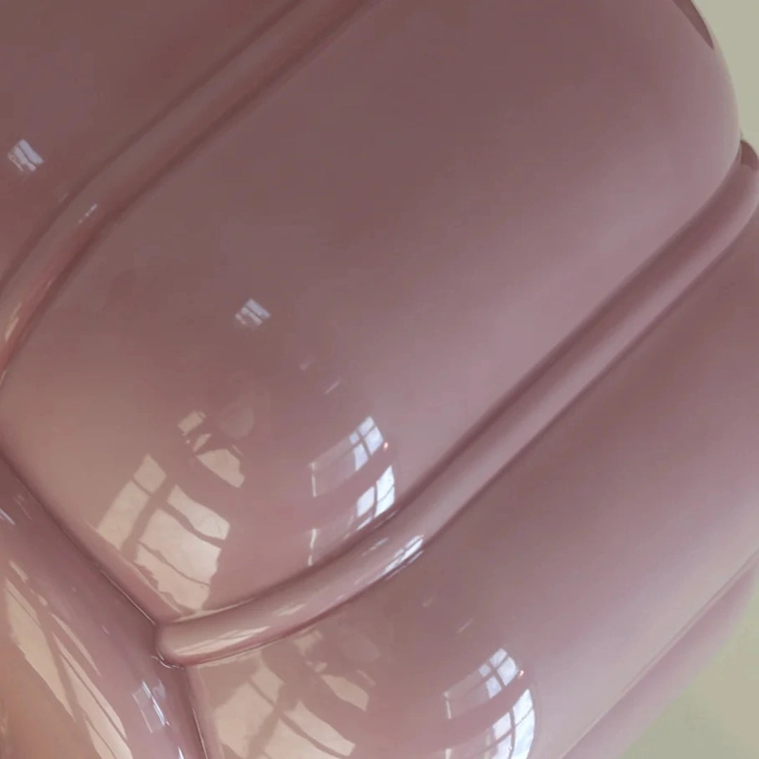 Pink glass surface detail