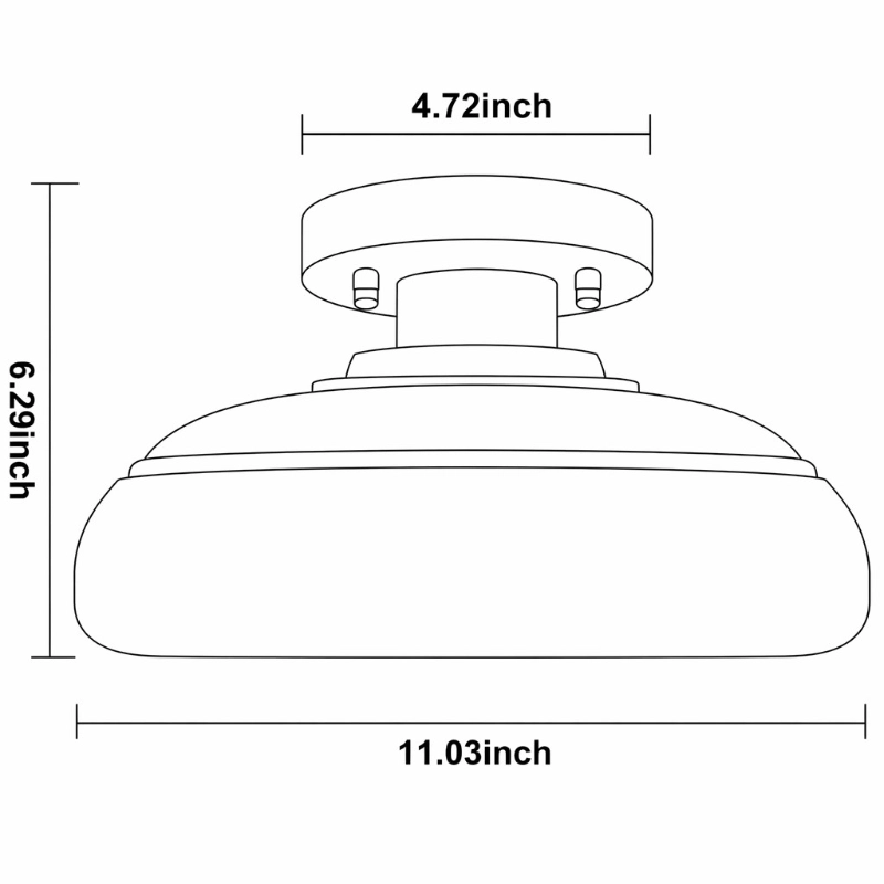 Cirel ceiling light dimensions