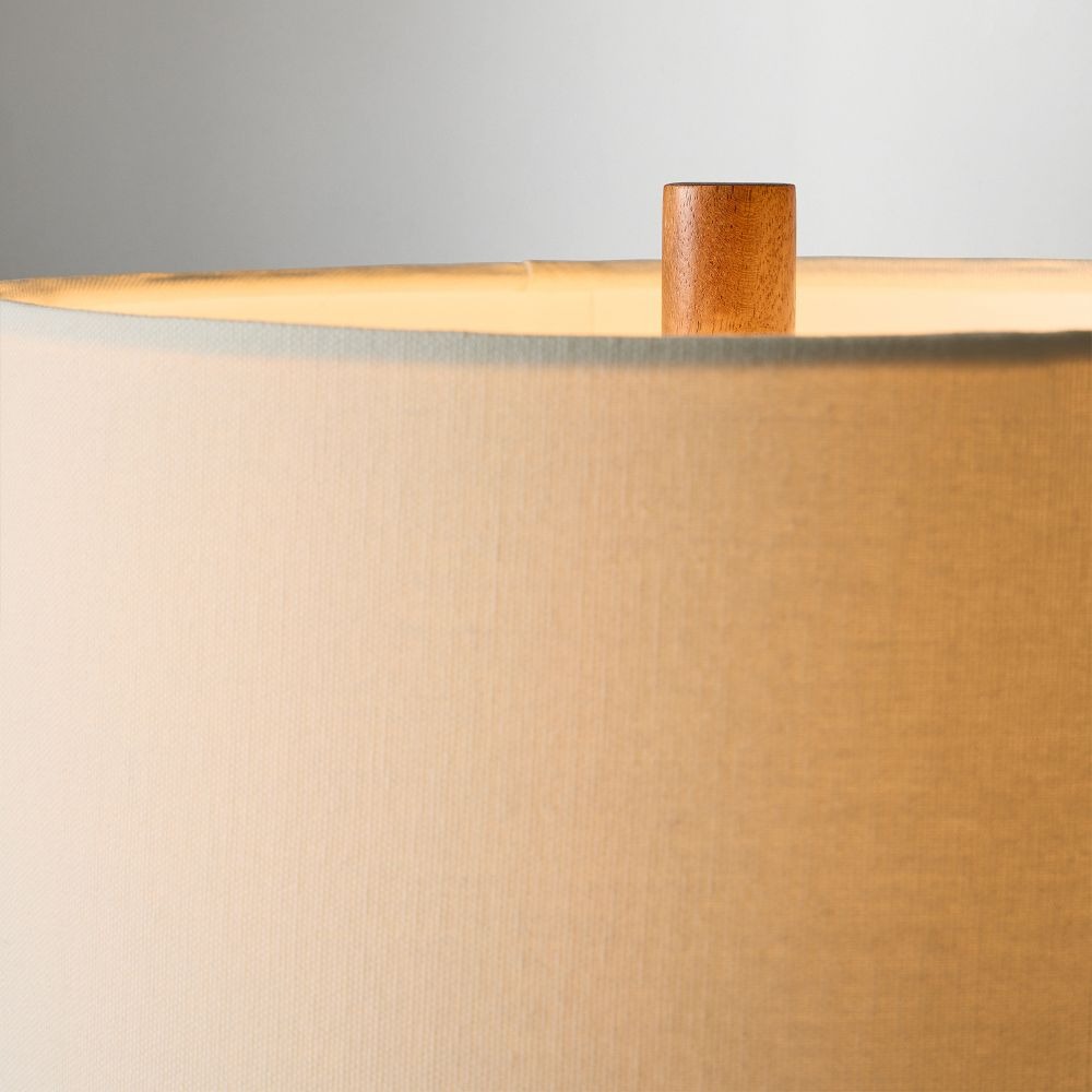 Bergonzoni minimalist wood table light close-up