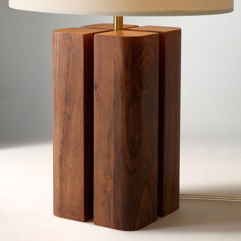 Single Bergonzoni Minimalist Wood Table Light