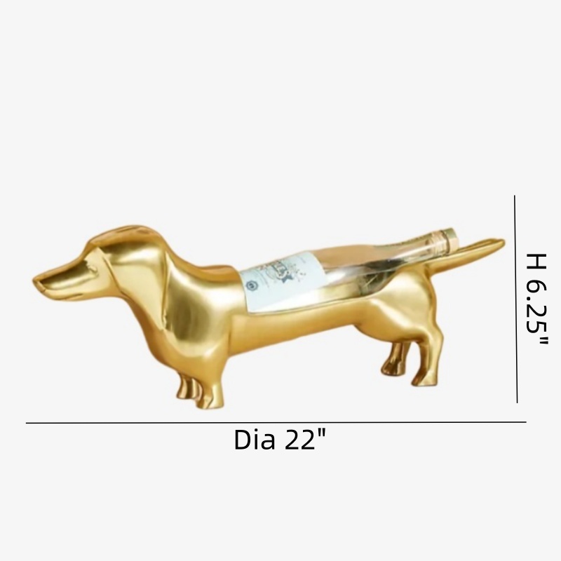 Dachshund bottle holder decorative product shot