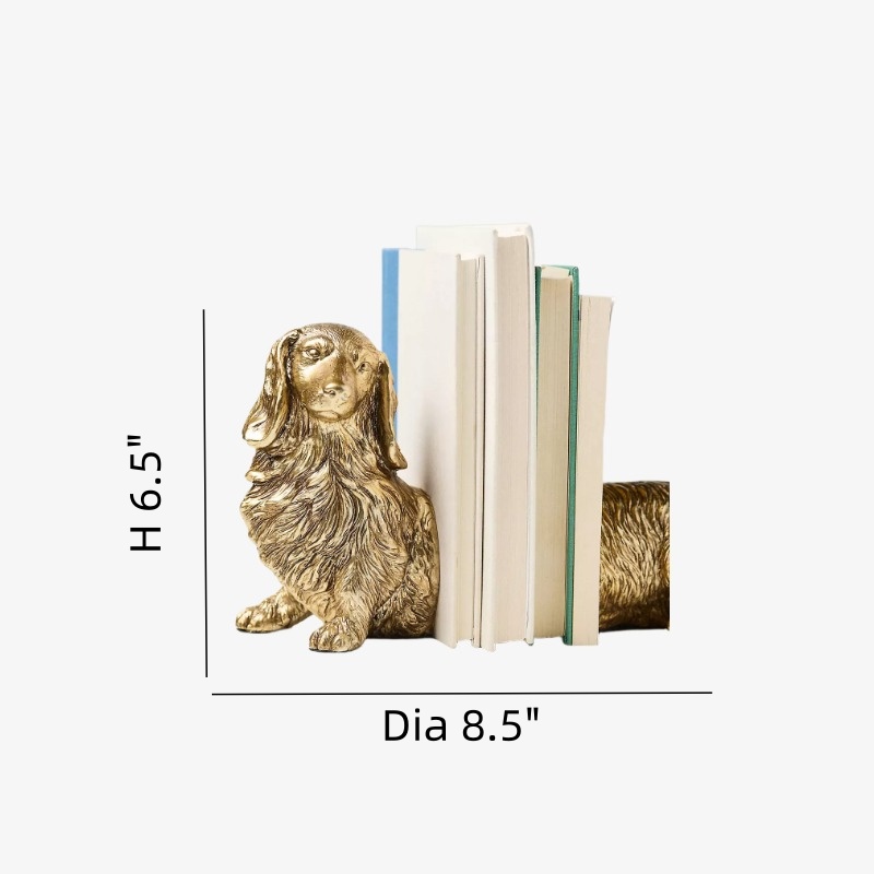 Carlos dachshund bookend alternate angle