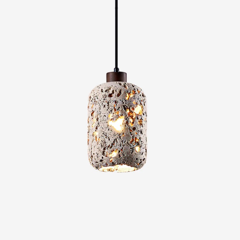 Walnut Color and White Karan pendant light variant