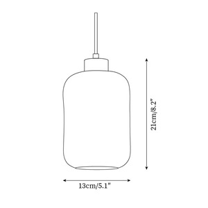 Karan pendant light small detail thumbnail