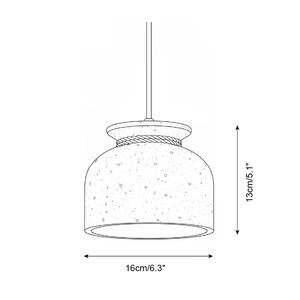 Scena della stanza con lampada a sospensione in travertino Shermaine