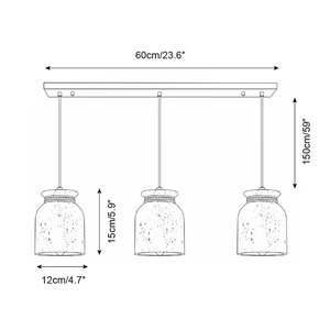 Immagine delle specifiche della lampada a sospensione in travertino Shermaine Wabi Sabi