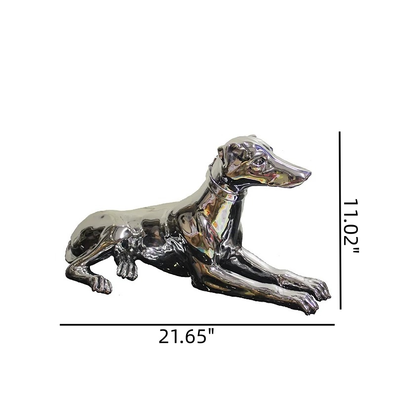 Miloche sculpture dimensions showing 21.65 inches wide and 11.02 inches high