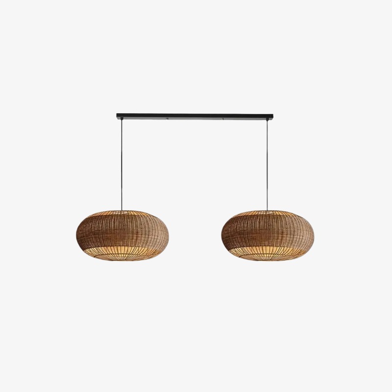 Set of two Michal pendants with rectangular ceiling plate