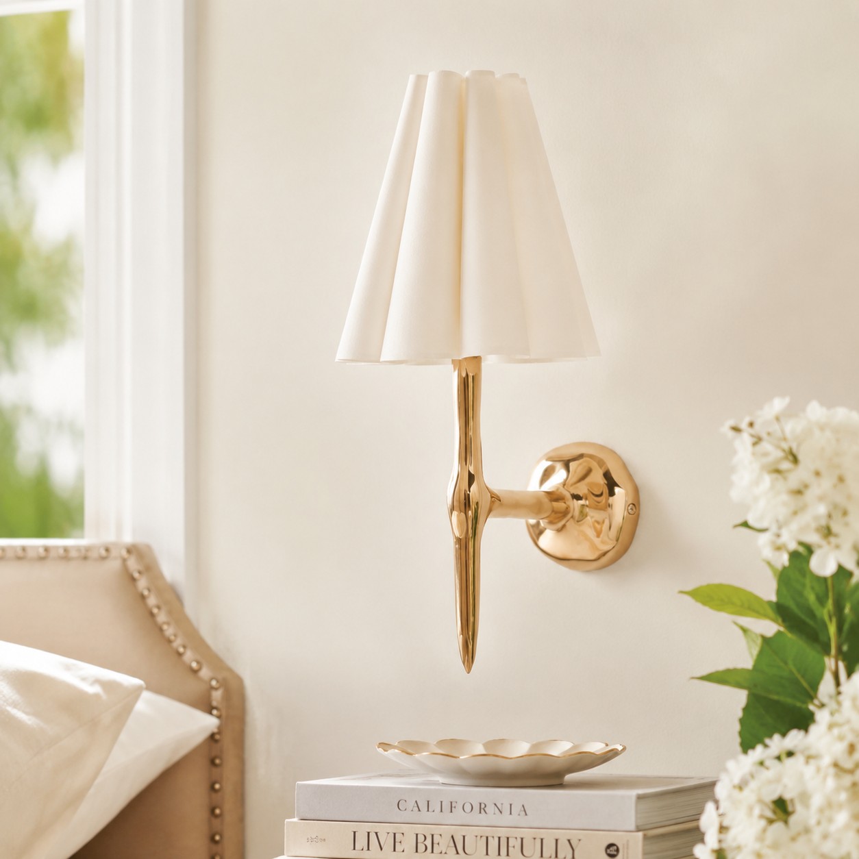 Porcelain flush mount lifestyle scene
