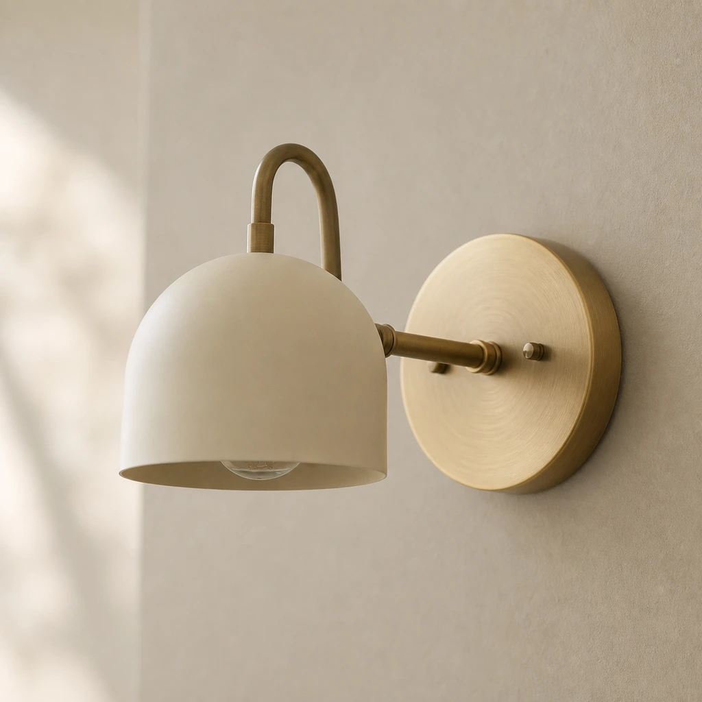 Sconce arm and wall canopy detail
