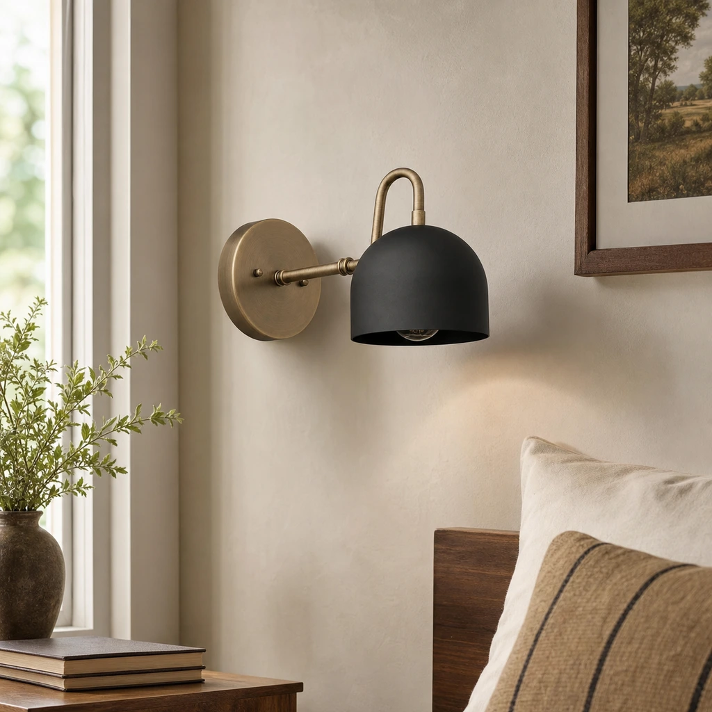 Black shade version in modern wall scene