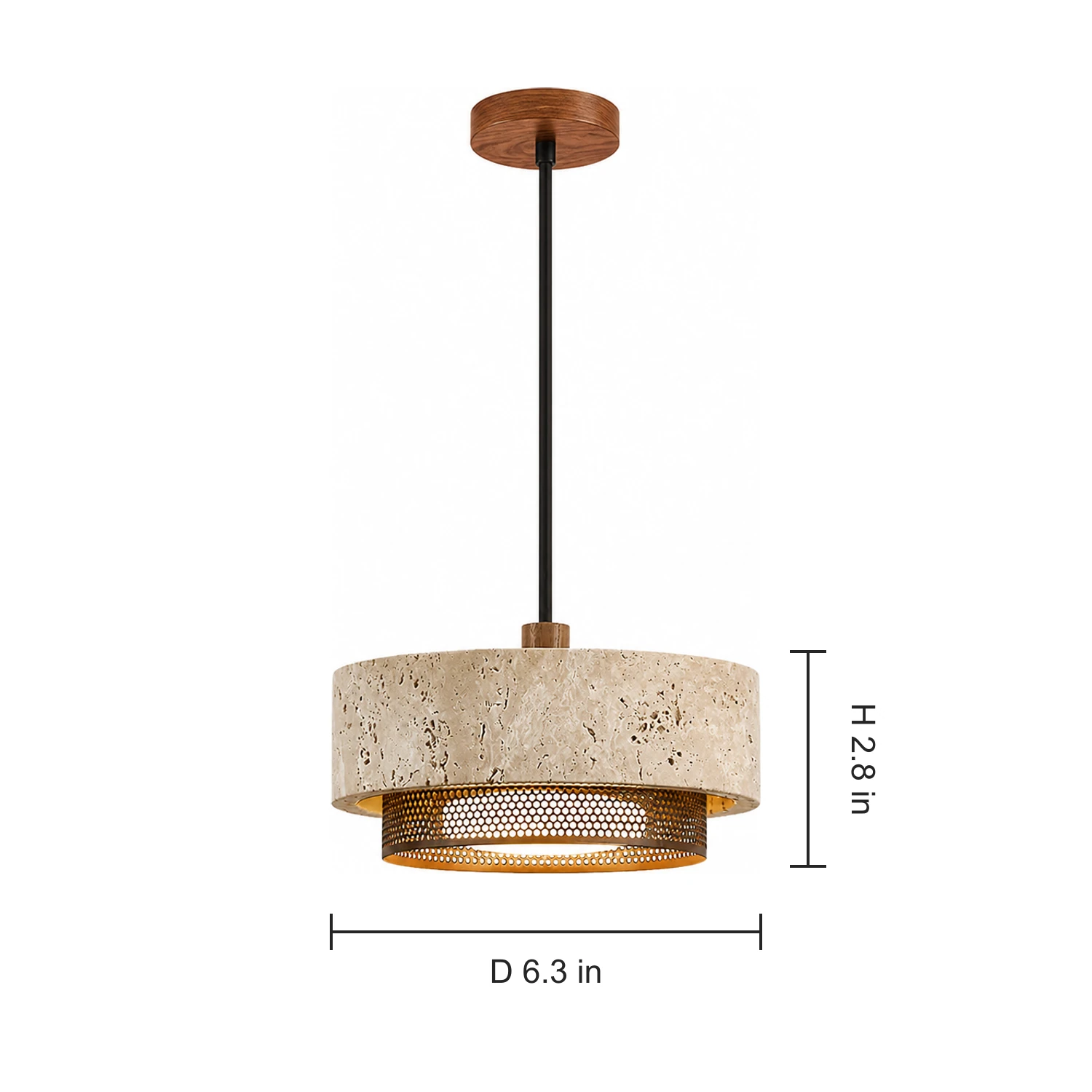 Elowen pendant dimensions