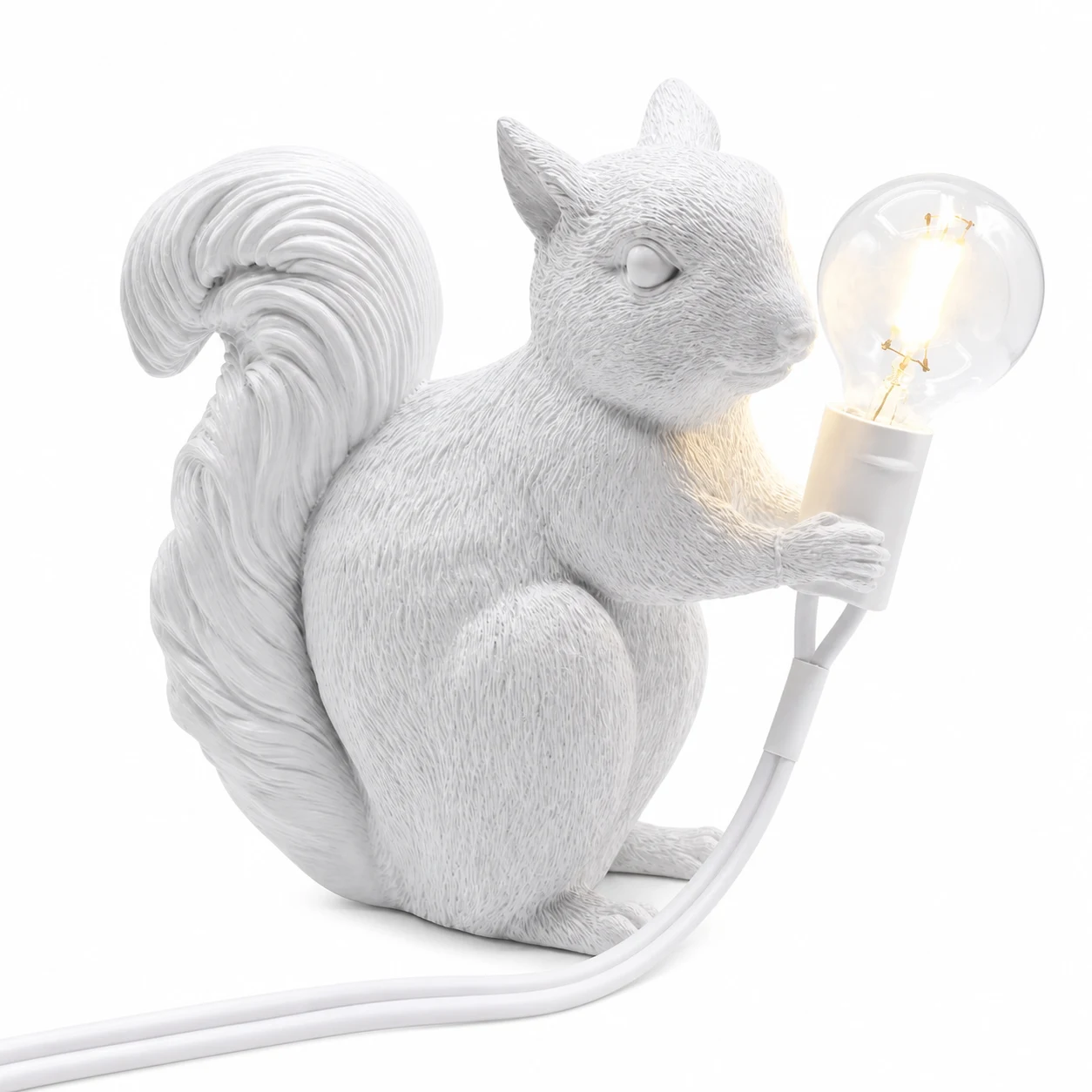 White squirrel table light