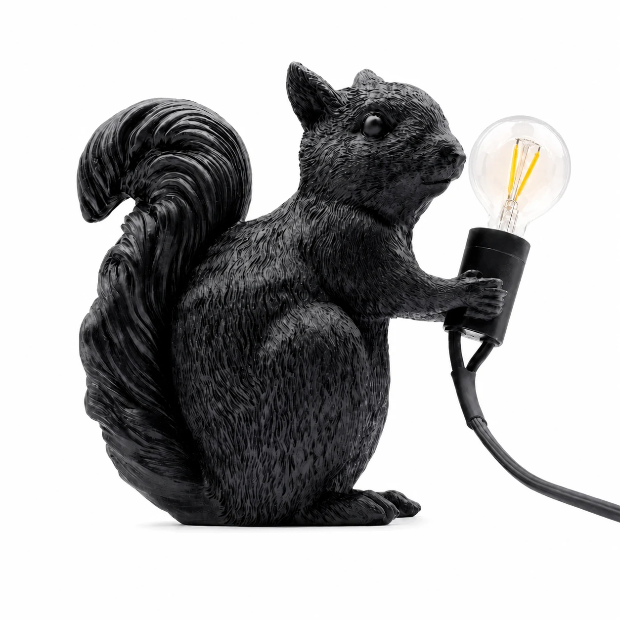 Black squirrel table light