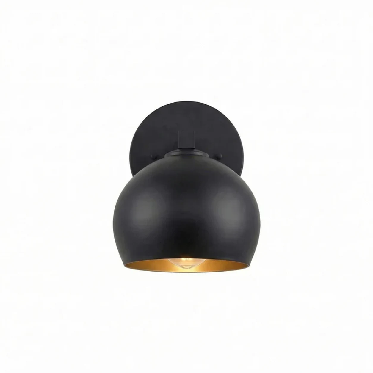 Black Mountain Black 1-Head Adrian wall light