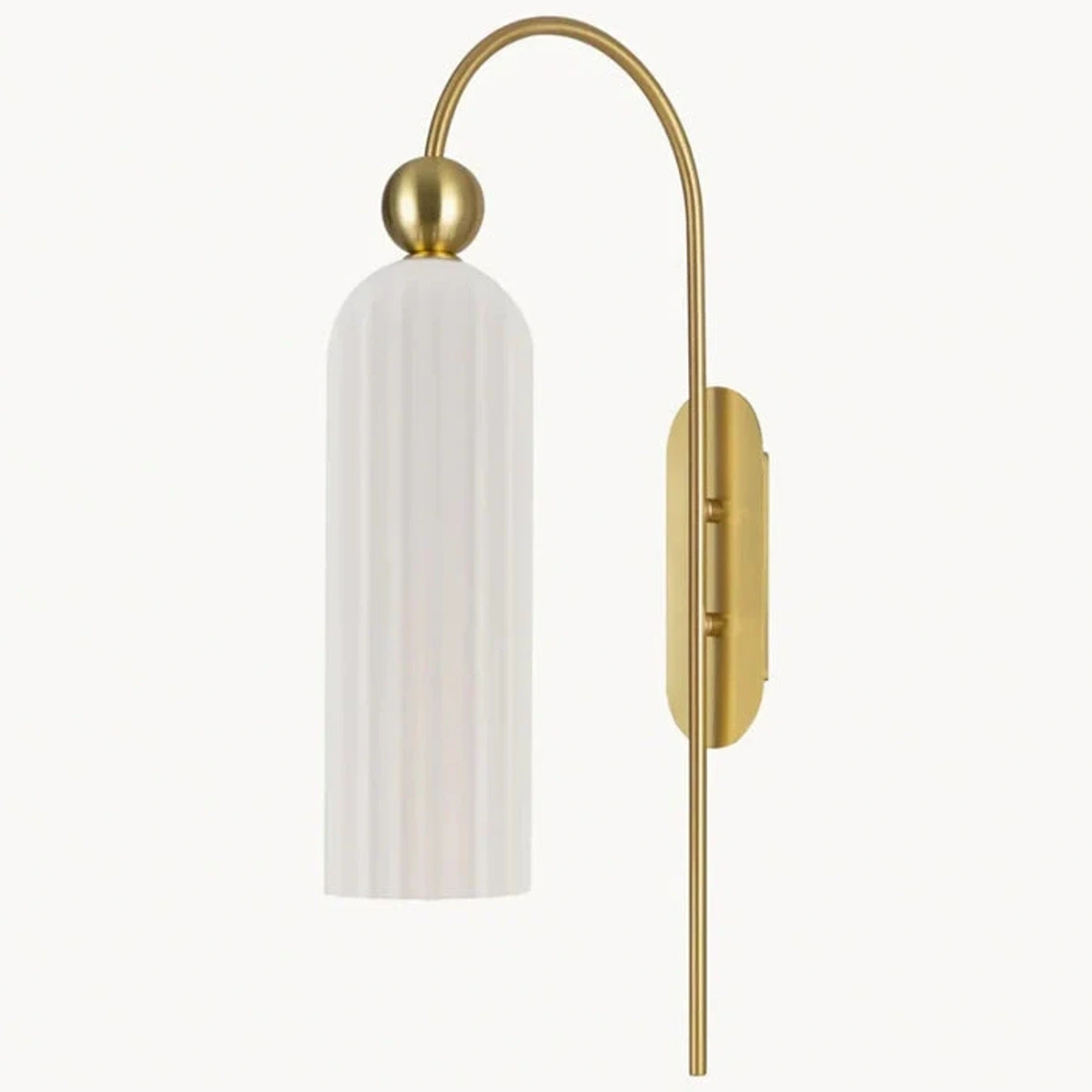 White and gold Azura wall sconce