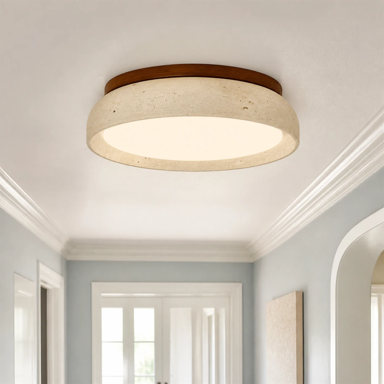 11.8 inch Brizo ceiling light close lifestyle view