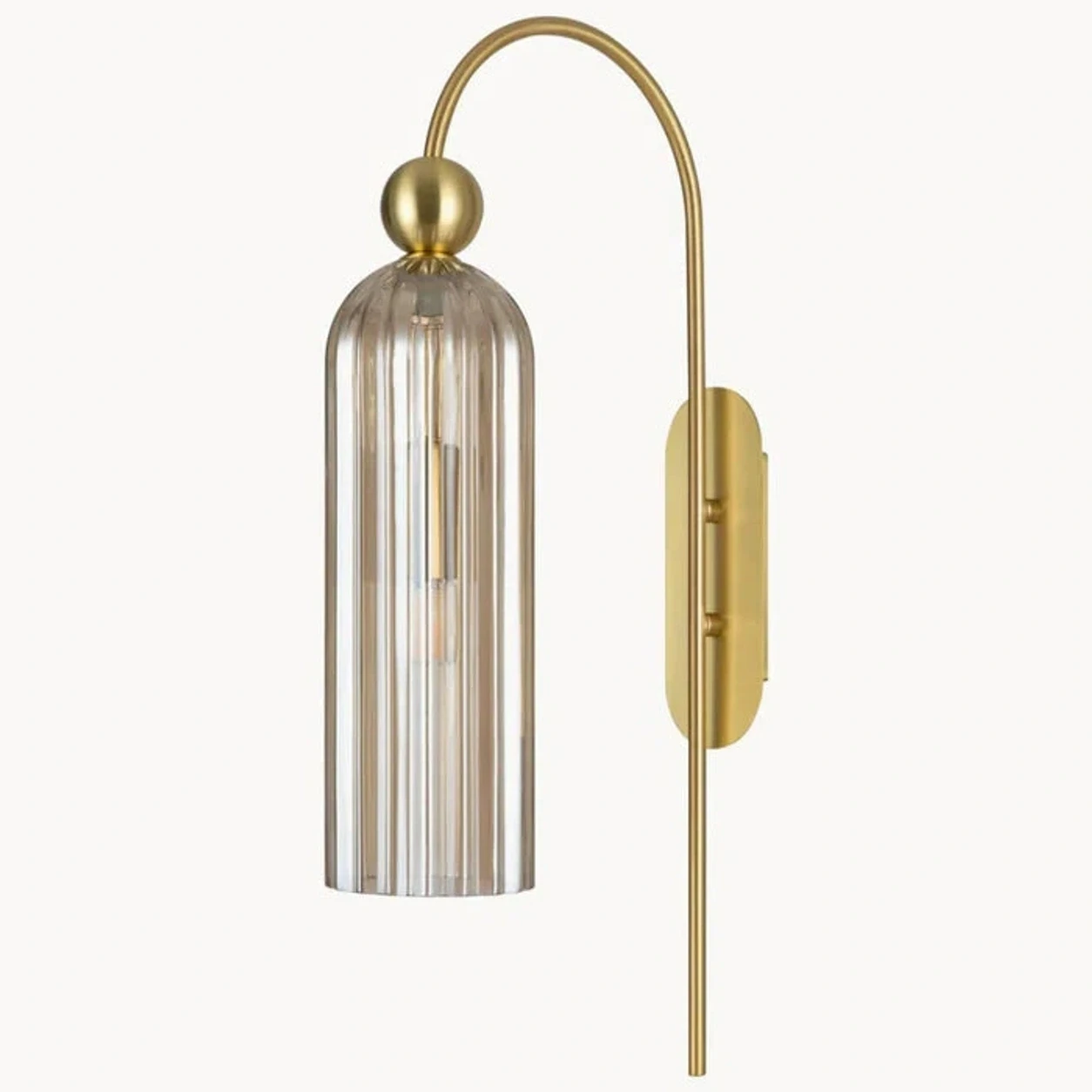 Clear and gold Azura wall sconce