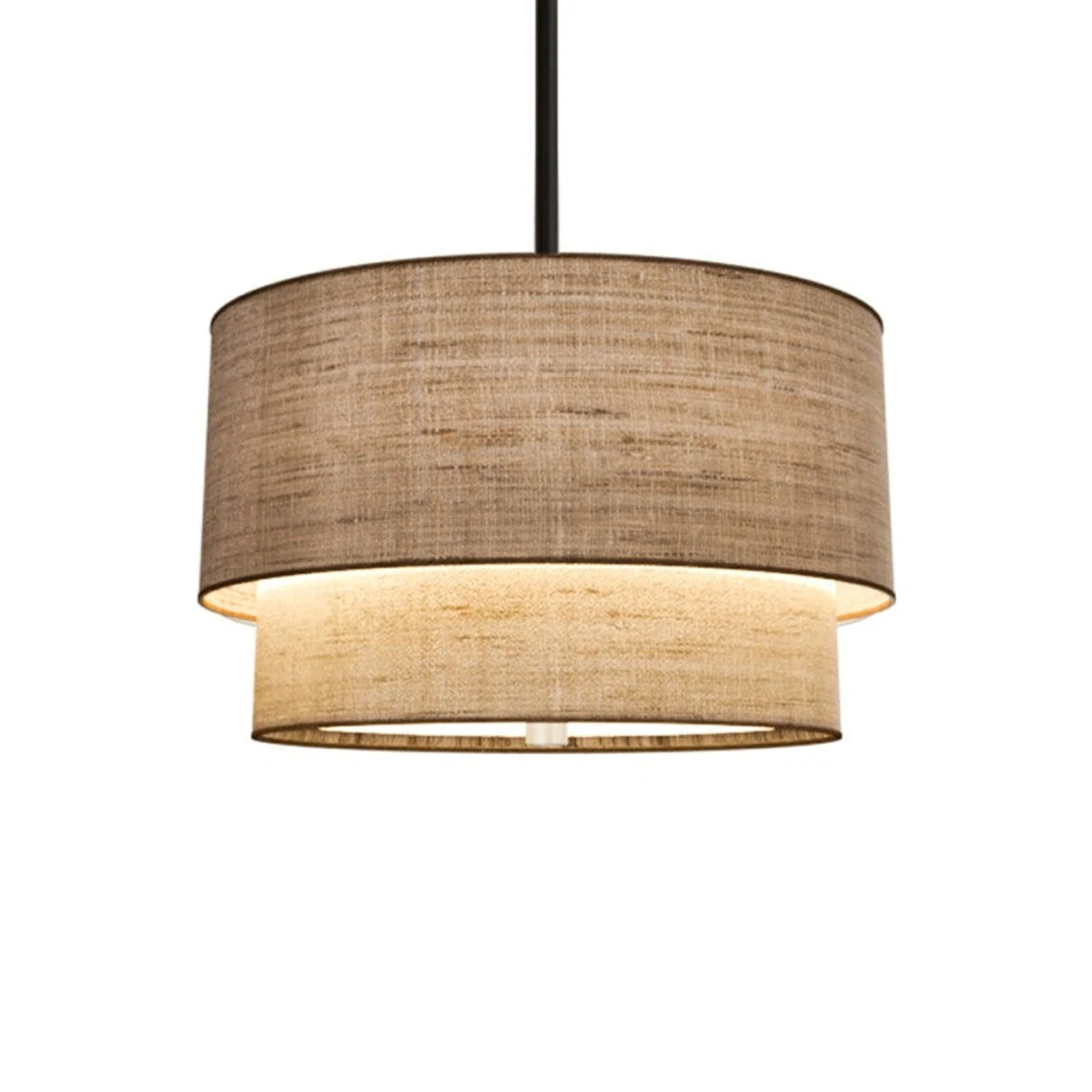 Linen Daphe pendant on white