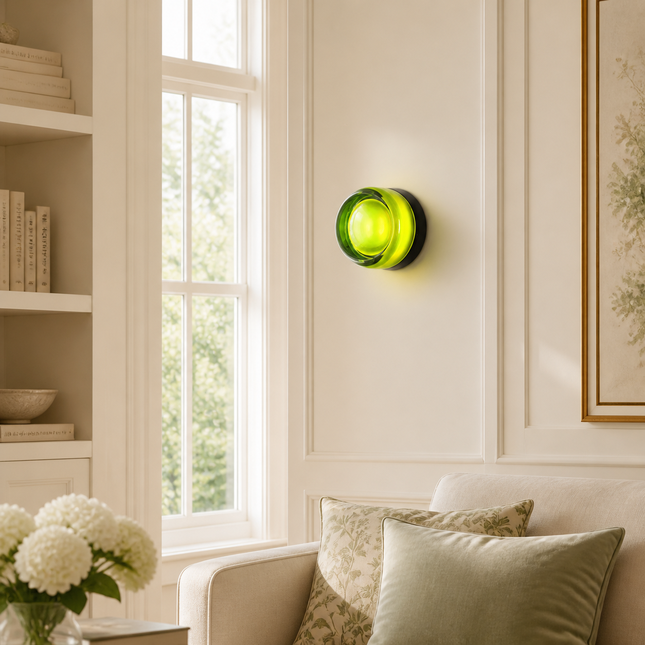 Souta Modern Dome Dimmable LED Glass Dimple Wall Sconce - image 3