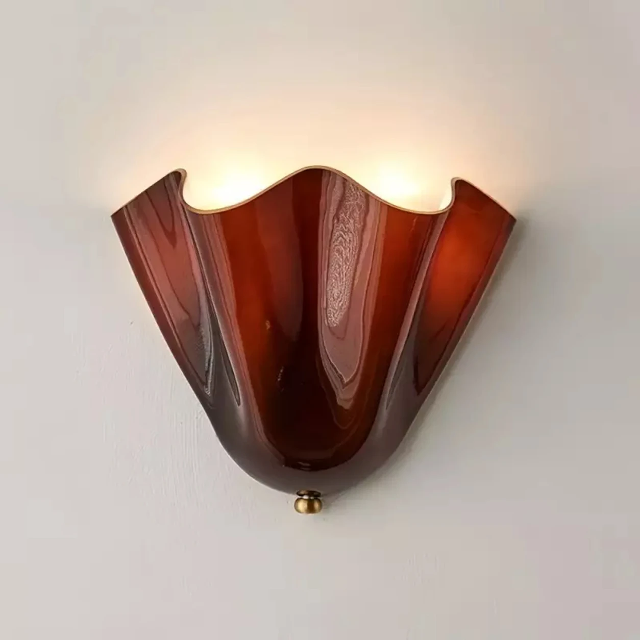 Hett sconce in Wine Red