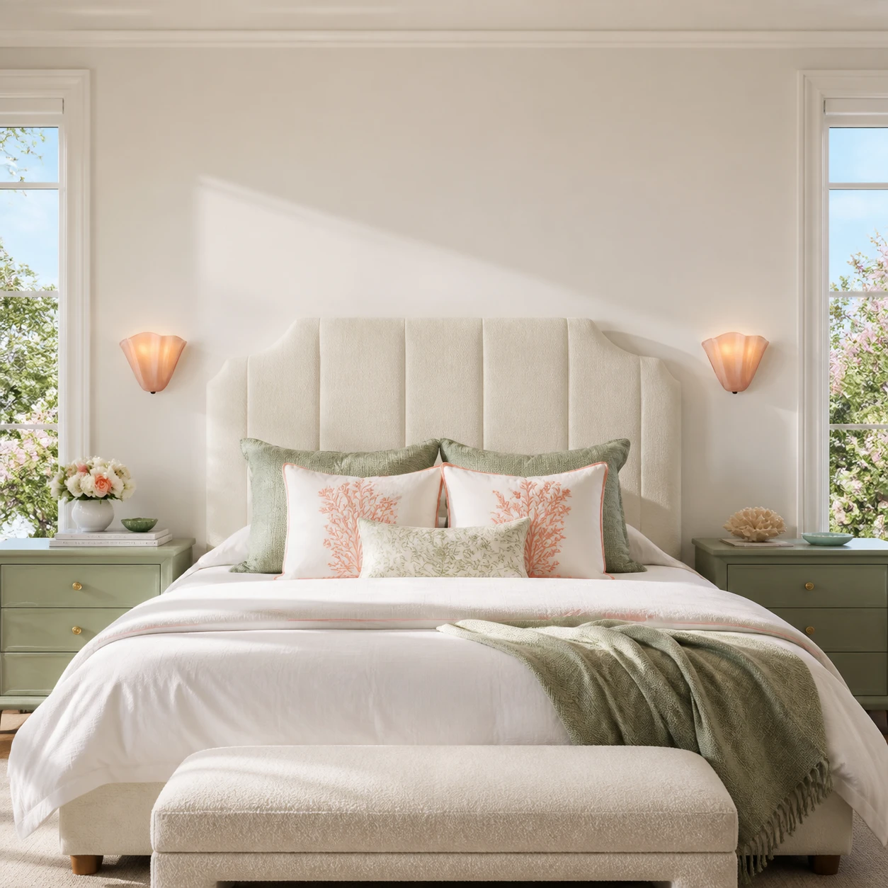29 pair pink sunny bedroom webp