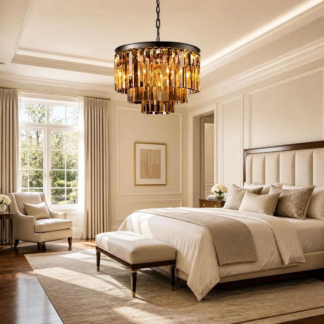 Bedroom chandelier