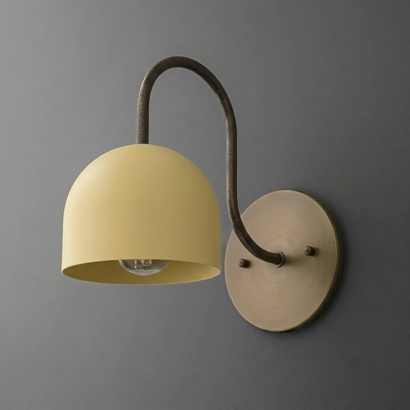 SCONCE MODEL NO. 6308 - Antique Brass - Yellow