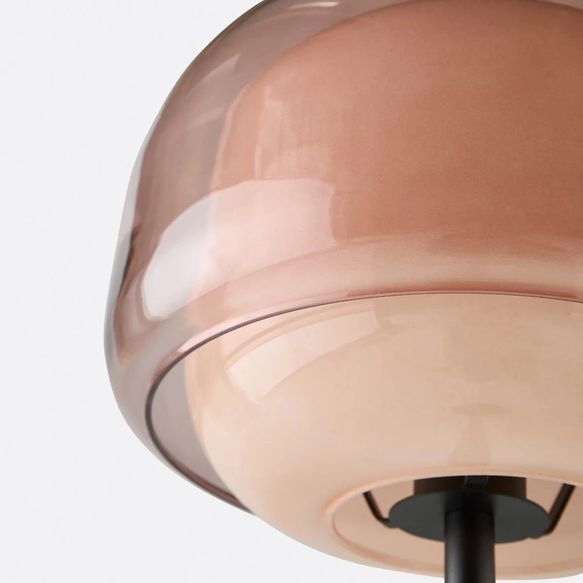 Sanae double-layer glass shade viewed from below