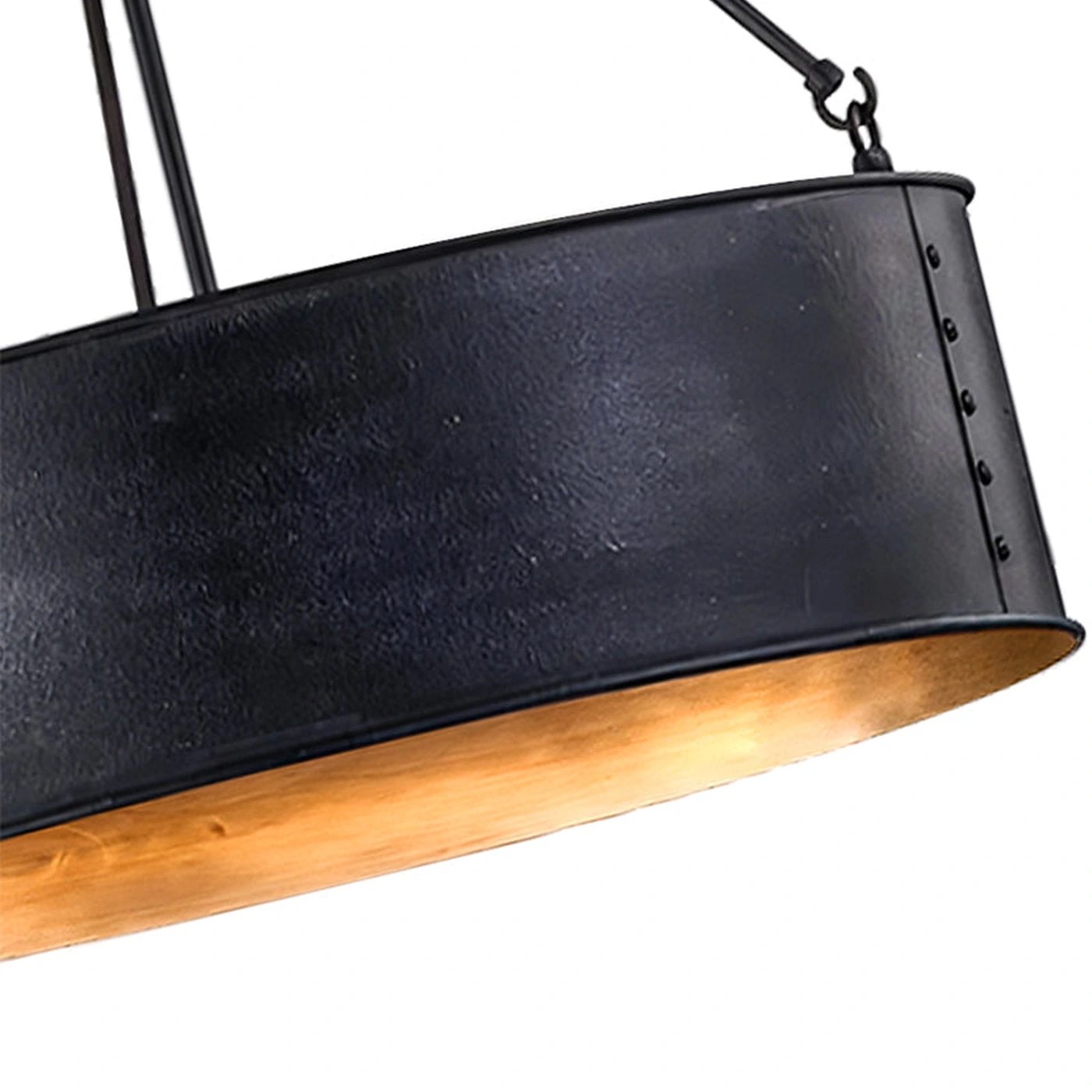 Quillan black and gold side angle
