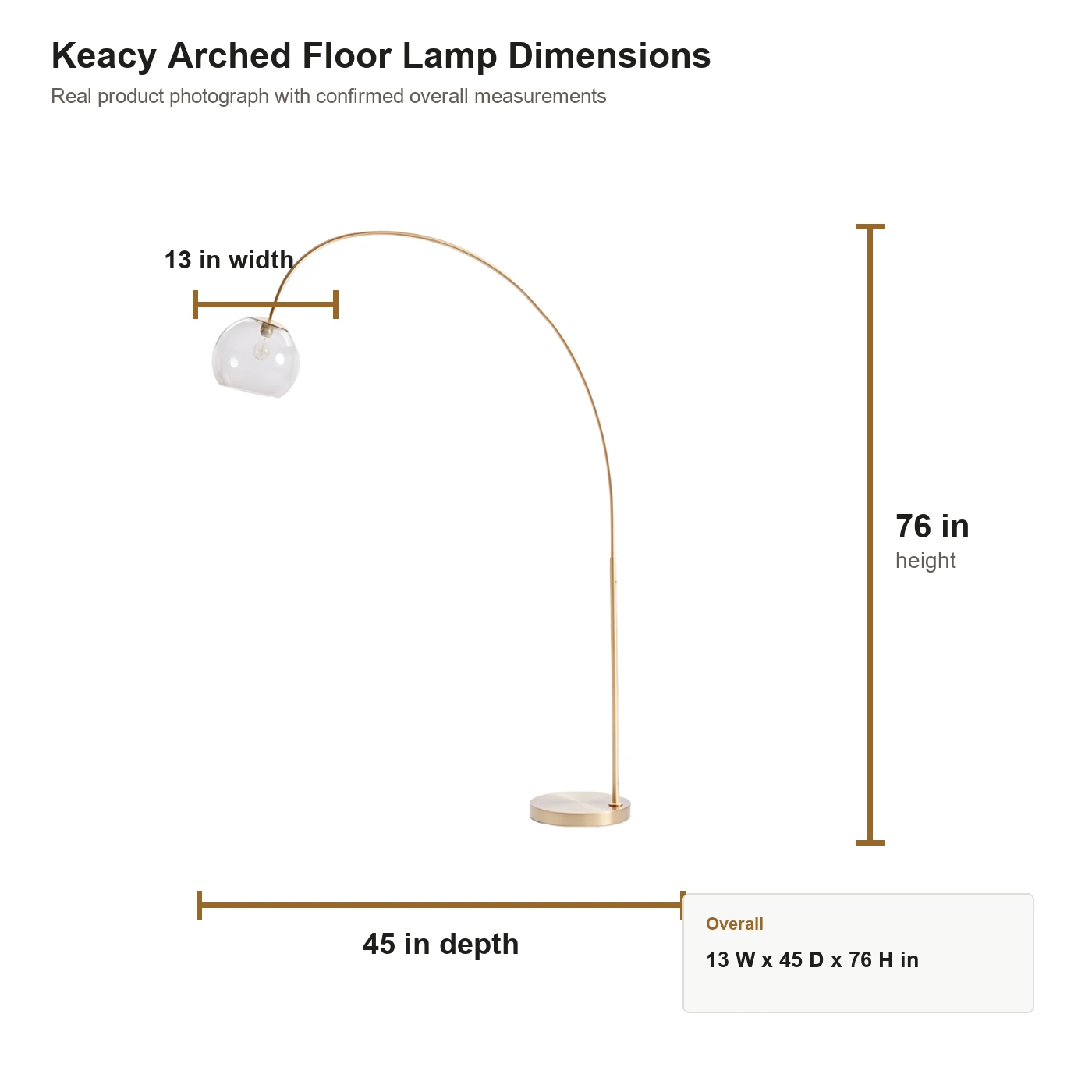 Real Keacy Produktabmessungen