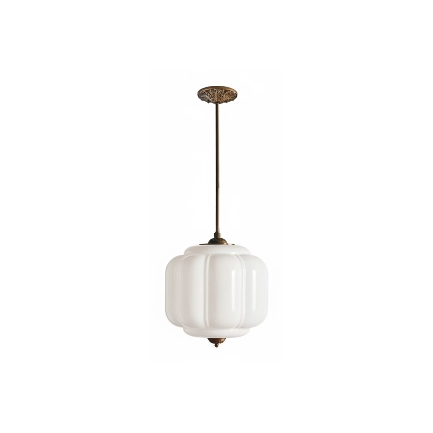 Mia White Glass and Brass SKU