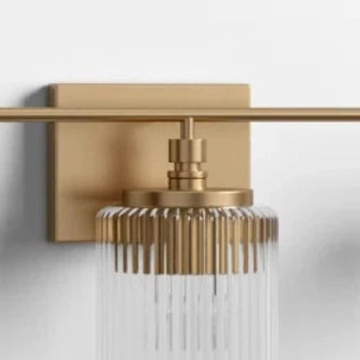 Real close crop of Serel Satin Brass holder and backplate