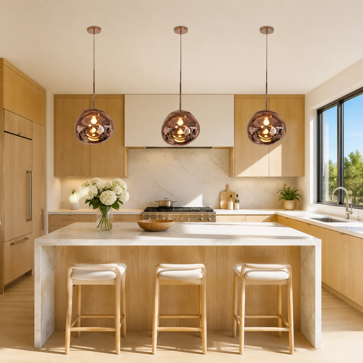 Rose Gold kitchen trio
