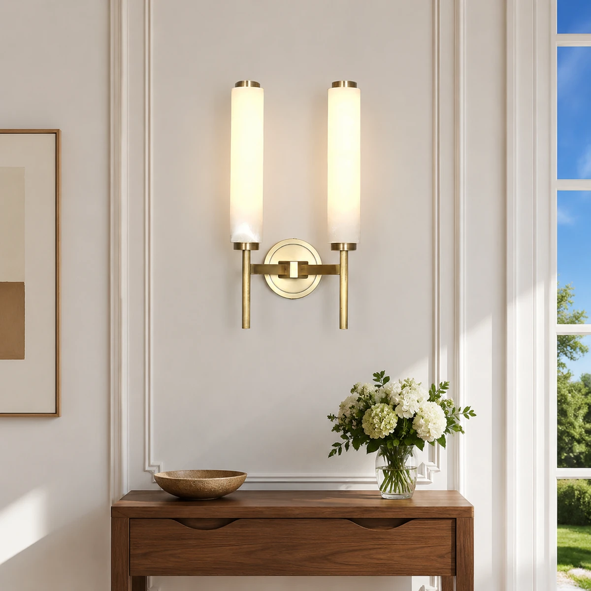 Wide entry console