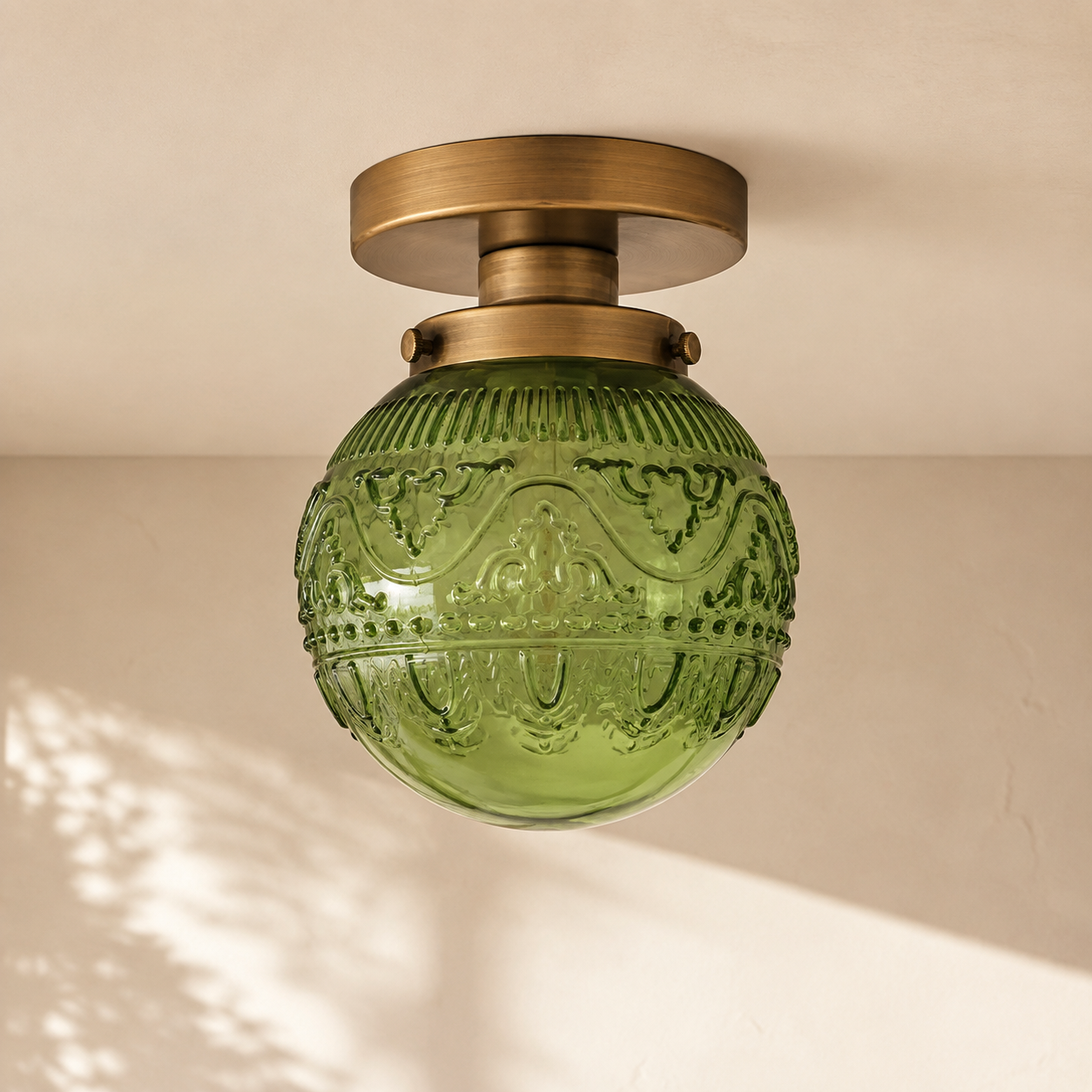 Porcelain flush mount lifestyle scene